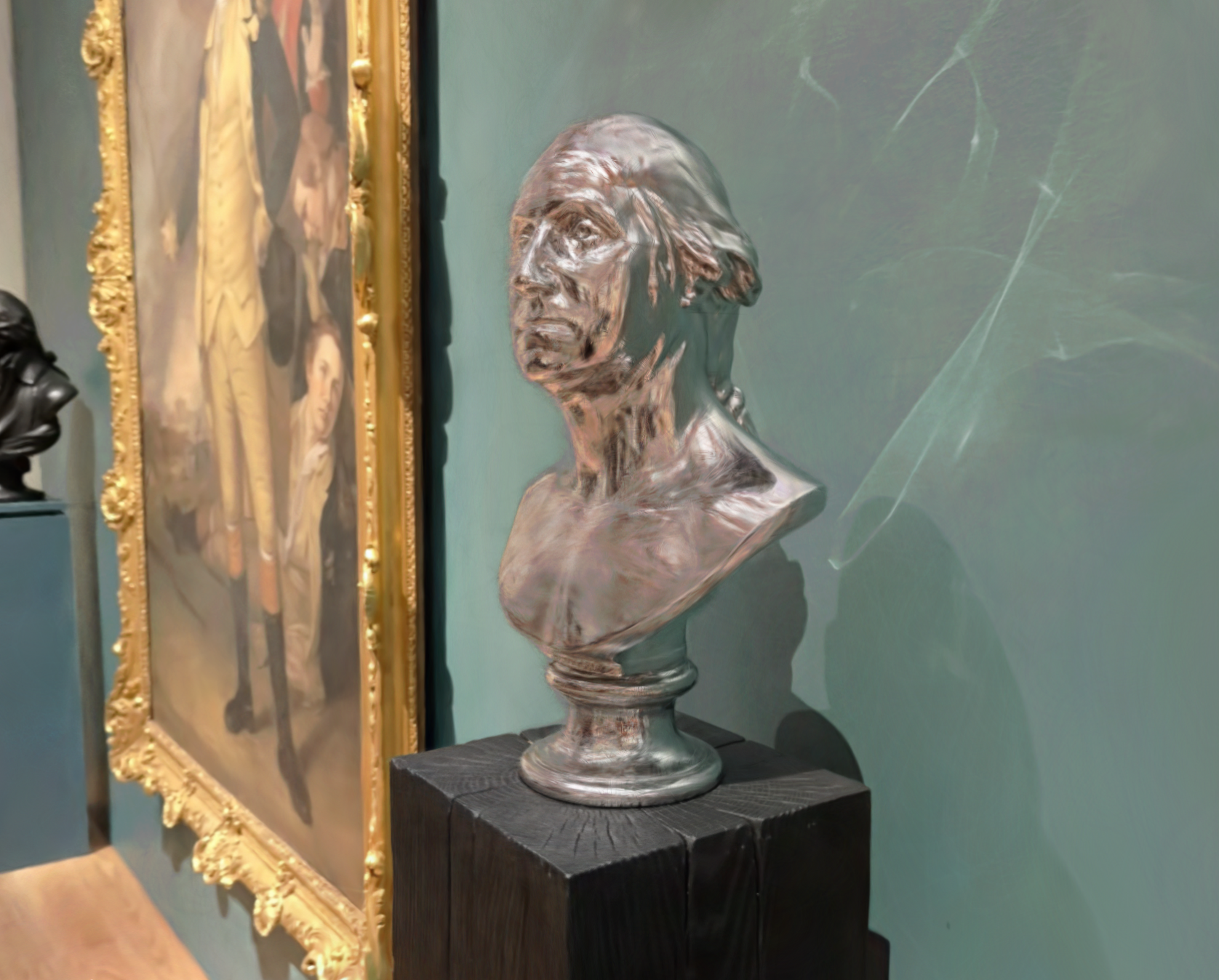 Painted Plaster Bust Gaussian Splat
