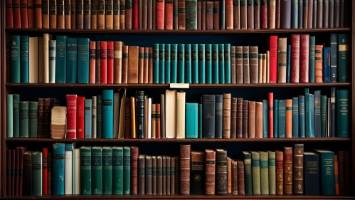 books on a shelf