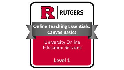 Badge for Canvas Basics Course