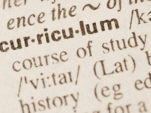 Curriculum in dictionary