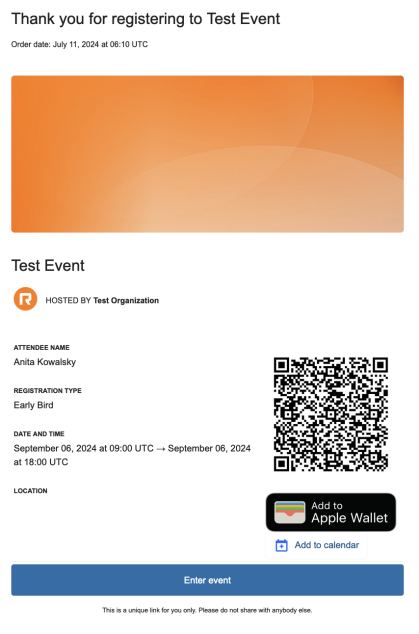 Registration Step Six